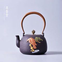 Muchun hall iron pot handle kettle cover copper to copper thick tea Kung Fu tea boiled water pot Bo shipping