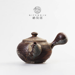Japanese boutique Taiwan woodkiln handmade firewood teapot teapot teapot side cross Pu'er tea maker gift tea