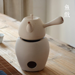 Fish play Japanese cooking kettle side pot, coarse ceramic kettle, alcohol carbon stove, electric pottery stove can use Gongfu tea set Side handle pot