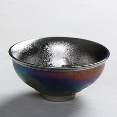 Ceramic kiln built yohen Tenmoku gold cup colorful tea cup Masters Cup silver gilt cup to drink water Style two