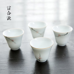 [said] that Jingdezhen painted blue and white porcelain tea cup cup cup individual flora teacups A