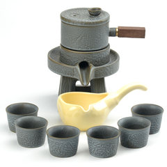 The semi automatic tea set tea lazy household Kung Fu tea tea maker set creative home office Automatic lotus tea