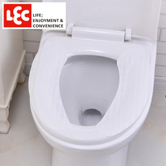 LEC disposable toilet seat cushion to carry clean and healthy, prevent bacterial infection, adsorption type seat ring pad