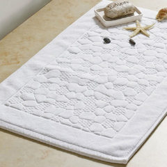 The hotel bathroom mat doormat mat Restroom absorbent cotton hotel bathroom mat mat mat 200 grams flat 50*80 floor towel 50x80cm