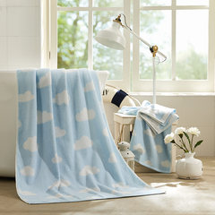 LOVO Carolina textile cotton soft towel absorbent life produced Beatrice combed cotton towel blue 70x140cm