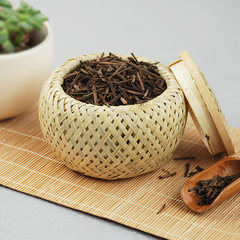 Bamboo tea basket go snacks candy jar Mini tea cakes Home Furnishing storage box Primary colors