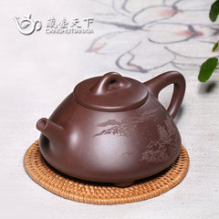 The world famous Yixing Tibetan pot teapot pure handmade teapot Xu Faliang old putty purple ye Shipiao Purple mud