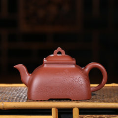 [Zhang Jie] Yixing Zisha teapot handmade famous Qing cement carving edge ore solitary tea teapot Cement concrete ridge