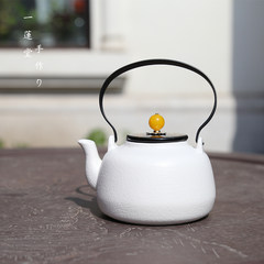 Taiwan Yingge pottery pot new white pottery kettle boiling teapot electric ceramic special pottery pot authentic Morning glory cover