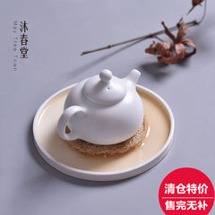 Jingdezhen ceramic kungfu tea set, teapot, trumpet, simple pot, white porcelain shadow, celadon handicraft boutique ching
