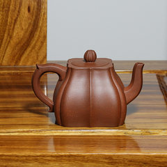 A pot of tea Fang Zhiqiang Yixing Huanglongshan purple Ryoka rib bag whole ore pure Pan Qing handmade teapot