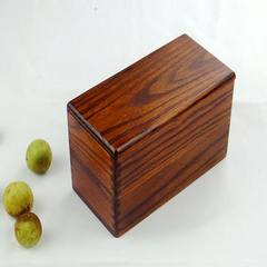 Creative solid wood insulation lunch box, single layer cute lunch box, cashew shaped double layered lunch box Oval Brown