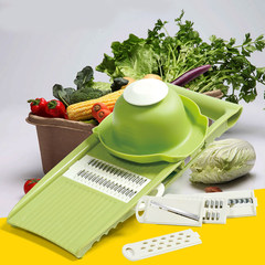 Multifunctional shredder hand grater for broken vegetable shredding household kitchen gadget potato slicer Green vegetable cutter