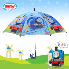 儿童雨伞男孩幼儿园小学生Thomas托马斯小火车卡通长柄防晒不夹手 托马斯一只小火车