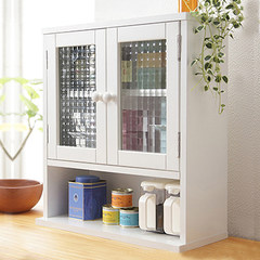 Simple modern kitchen seasoning rack storage rack shelving rack shelf cabinet simple small angle frame white