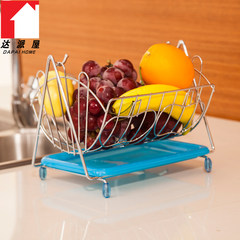 DAPAI house stainless steel color fruit compote Lishui blue blue creative swing kitchen vegetables storage rack Blue 400ml