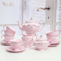 Vera Leah afternoon tea teapot ceramic creative European coffee cup set Black Tea tea cup 15 white