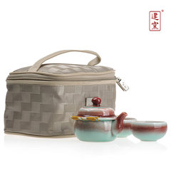 Taiwan tea glazed porcelain kilns are butterfly pot teapot cup Travel Set 50 Beauty pot