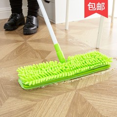 Chenille rotating flat mop mop mop lazy double household large wooden floor to drag Bhutto expansion