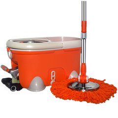 Genuine topology David four drive spin mop bucket power Hummer X7 mop bucket home free hand wash 2 Metal basket + Metal Pedal Reinforced bar + stainless steel disc