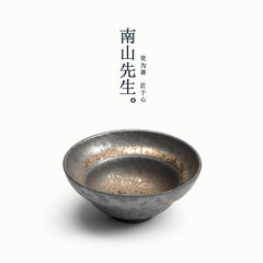 Mr. Lu Nanshan gilded cup coarse pottery kiln ceramic tea cup cup individual Japanese tea tea cup Gilded Froude cup