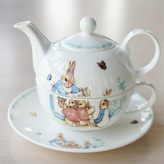 Afternoon tea set tea teapot cup English bone china tea cup single ceramic cute cartoon Peter Rabbit single pot