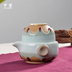 A cup of jasmine celadon pot Cup Quik simple suit office tea teapot convenient travel Kung Fu Tea Korea celadon glaze pot Cup