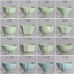 The kung fu tea cup ceramic hats single cup porcelain tea cup teapot master Ding covered suit 6# [capacity: 35ML]