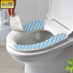 Buy 2 get 1 Bo paste toilet pad printed color electrostatic adsorption waterproof toilet cushion seamless toilet pad LOCK&LOCK Plush Blue Base dinosaur size