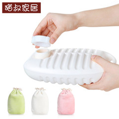 Hot water hot water bag safety and environmental protection of large capacity hand warming kettle warm baby warm house flushing shangpozi containing set Neutral ash (warm hand pot)