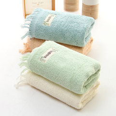 Zi Lan home style Japanese cotton thickening lovers towel, fashion pastoral face towel Khaki 75x35cm
