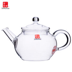 One house kiln glass tea set, mini small flower teapot, wind dragon Oolong glass teapot, Kung Fu teapot