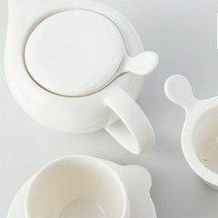 Miura Miyuki imported from Japan parts ceramic tea tea free combination of white porcelain teapot Teacup