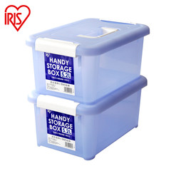 IRIS IRIS portable portable kit small plastic storage box transparent finishing storage box 8 litre box 50*40*28.5cm (Tuba) Pink