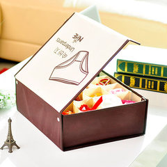 Accept and special package mail, Japan and Korea style 16 box socks collation box, underwear small object storage box, underwear storage box Linen