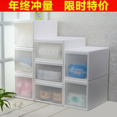 Package drawer type storage cabinet, storage box, plastic finishing box, single stack drawer, combination cabinet, lockers, wardrobe National parcel post Wide type