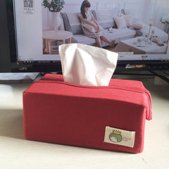Paper box fabric, car paper box, creative lovely living room toilet towel box, restaurant top napkin box Beige