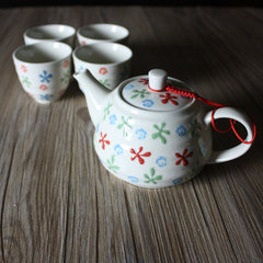 Jade, underglaze color, Japanese style and wind ceramic tea set