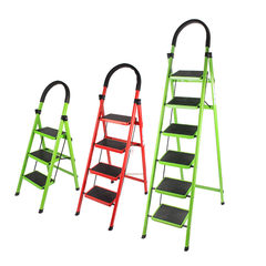 Special folding ladder, wide pedal, folding safety ladder, step ladder, four steps ladder Upgrade anti slip three step ladder (green)