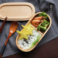 Wuhuan with Japanese style and hand made wooden boxes lunch box sushi box style student lunch box food box Manchurian ash wood