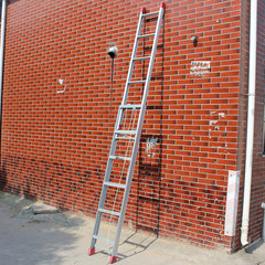 Thickening aluminum alloy lift ladder, aluminum alloy ladder, telescopic ladder, single ladder ladder ladder staircase Thickening 3.5 meters, 7 meters - 30 kilograms of net weight