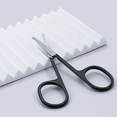 Acooltd stainless steel scissors head hair beauty safety eyebrow scissors cut double fold eyelid cut point
