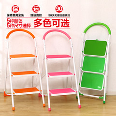 Folding ladder, thickening, thickening, handrail ladder, herringbone ladder, ladder ladder, household multifunctional staircase Three step green
