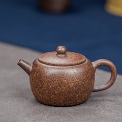 Yixing Zisha teapot firewood kiln Jinding trademark paragraph Hengyu a Pearl 140CC