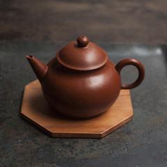 Tea is also | Qing Dynasty Yixing Mengchen poetry section Zhu mud level old sand ancient tea pot