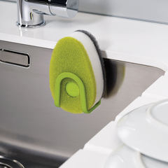 【现货】英国Joseph Joseph 吸附式自带皂液洗碗刷海绵锅刷百洁布 三个装绿色