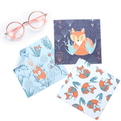 Shipping 3 Mattys original design of small fox forest million with a cleaning cloth screen cloth wiping glasses