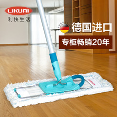 Quick German imports of household wooden floor rotary mop mop flat mop free hand washing mop home Straight pole mop
