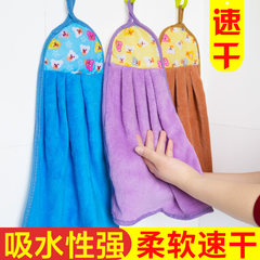Towel cleaning, kitchen cleaning, dish washing cloth, coral velvet towel, Korean cartoon hand cloth, water absorbent quick drying cloth White 400ml