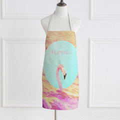 The American flamingo pink sleeveless cloth Home Furnishing Kitchen Apron apron chef cooking and baking. Custom pictures, please contact customer service